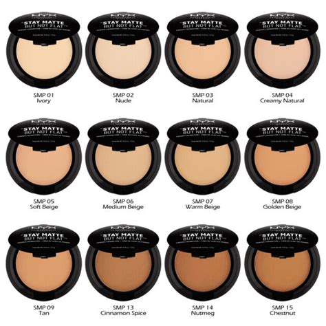 nyx matte not flat powder|nyx powder foundation shades.